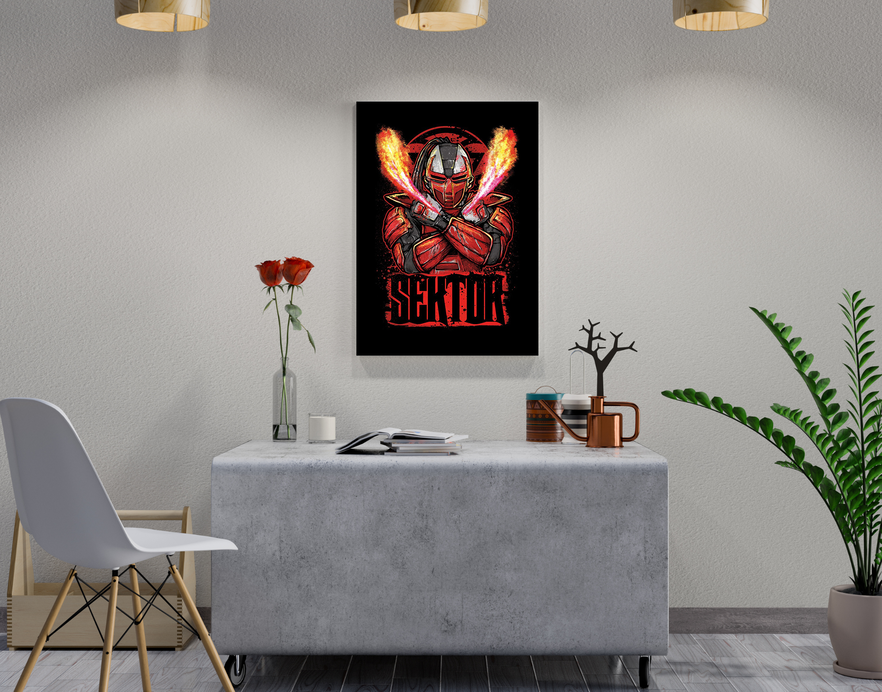"SEKTOR" -Shiny & Sturdy Metallic Poster Art That Pops & Sticks