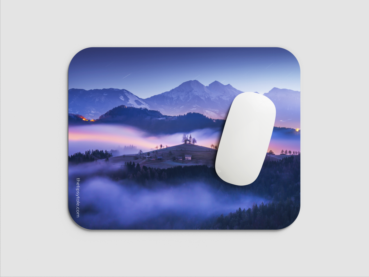 "SOLVENIA HILLTOP" Mousepad: Enhance Your Workspace with Style