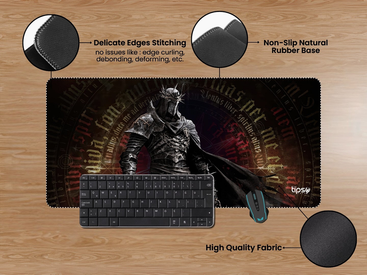 "DARK CRUSADER LORDS" Gaming Mousepad Elevate Your Gaming Experience