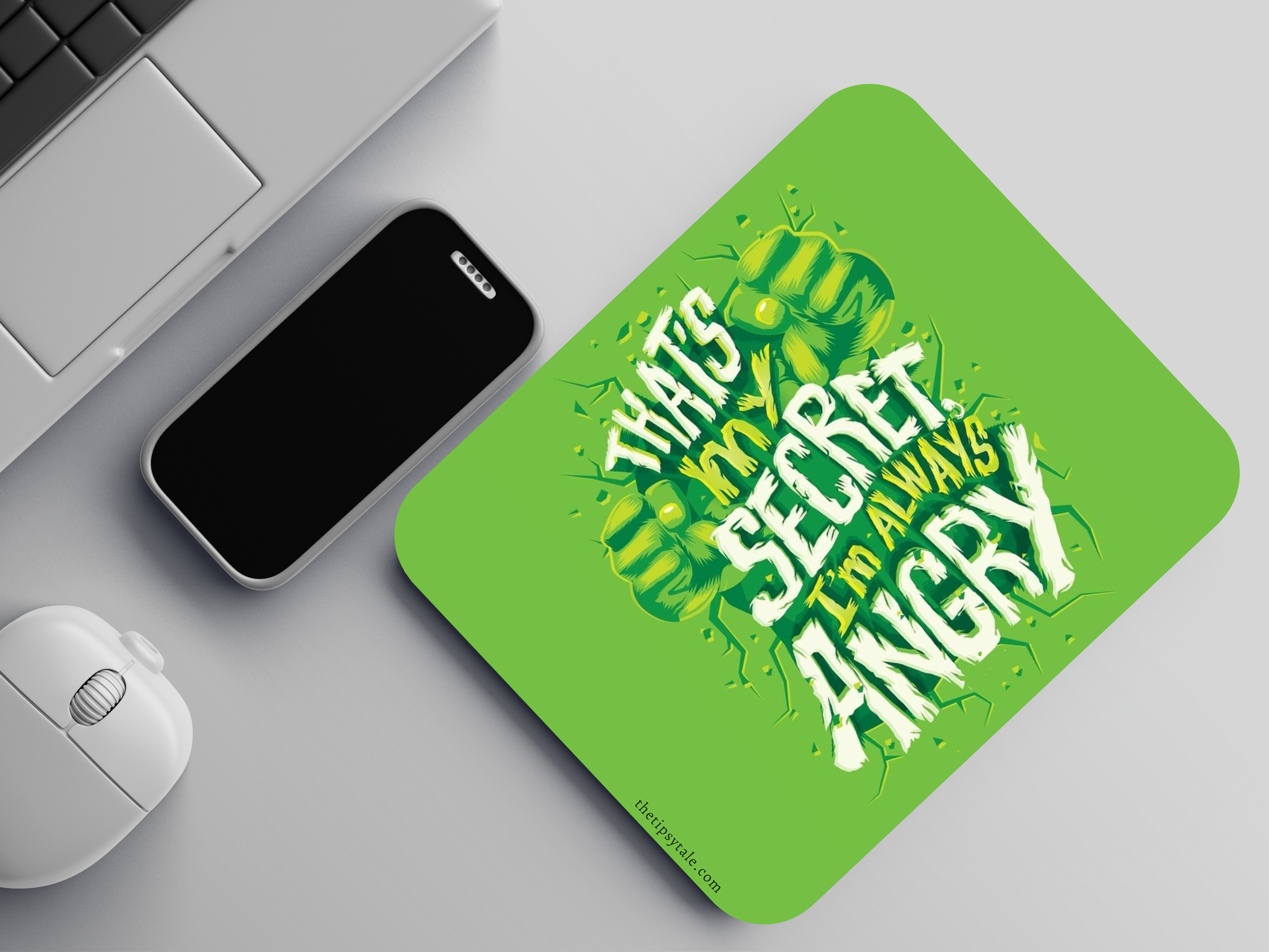 "HULK FAN INSPIRED: MOVIE" Mousepad Enhance Your Workspace with Style