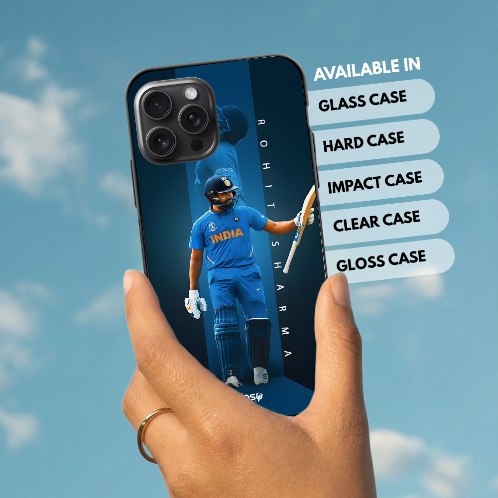 "ROHIT SHARMA 45 HITMAN FANSHIP" -Mobile Covers Shock Resistant, Slim & Stylish Cases