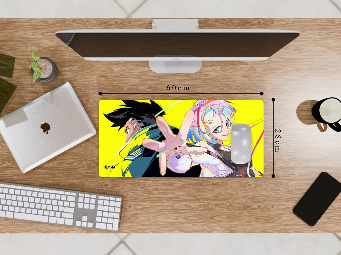 "CYBERPUNK CHROME RUSH " Gaming Mousepad Elevate Your Gaming Experience
