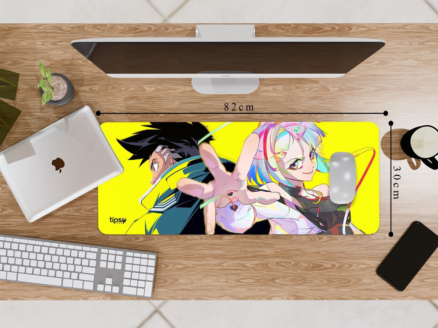 "CYBERPUNK CHROME RUSH " Gaming Mousepad Elevate Your Gaming Experience