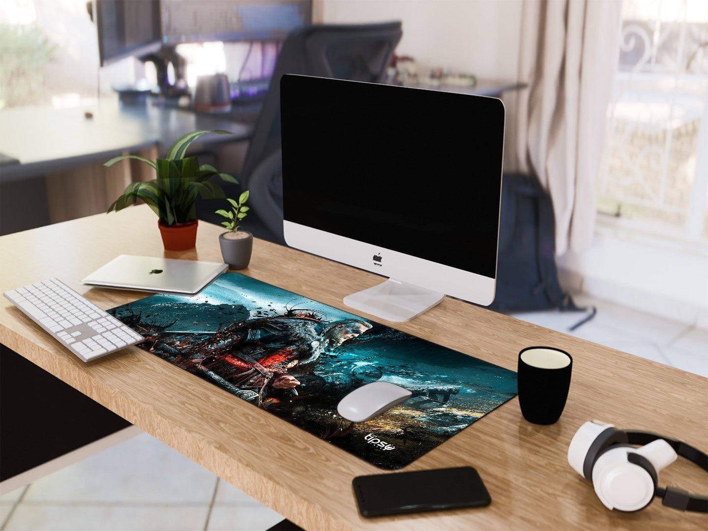 "ASSASSINS CREED - VALHALLA VIKING - RAIDER " Gaming Mousepad Elevate Your Gaming Experience