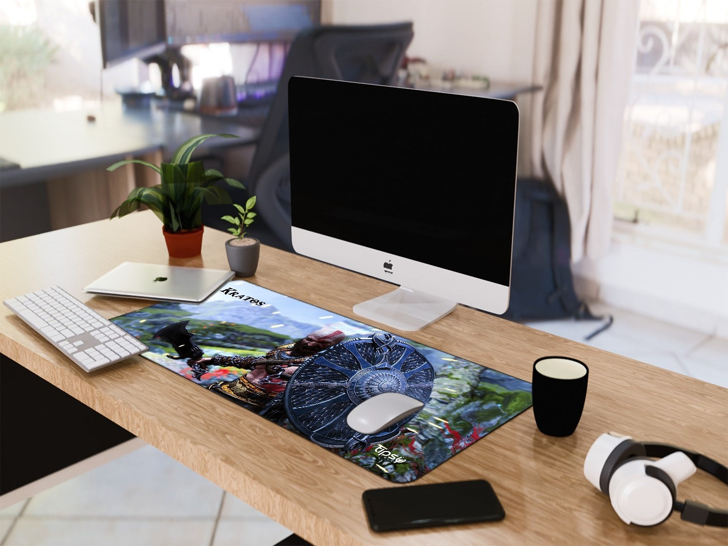 "KRATOS - GOD OF WAR " Gaming Mousepad Elevate Your Gaming Experience