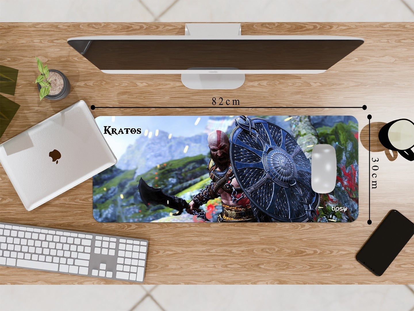 "KRATOS - GOD OF WAR " Gaming Mousepad Elevate Your Gaming Experience