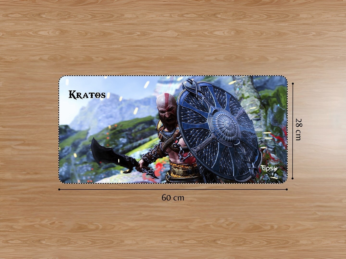 "KRATOS - GOD OF WAR " Gaming Mousepad Elevate Your Gaming Experience