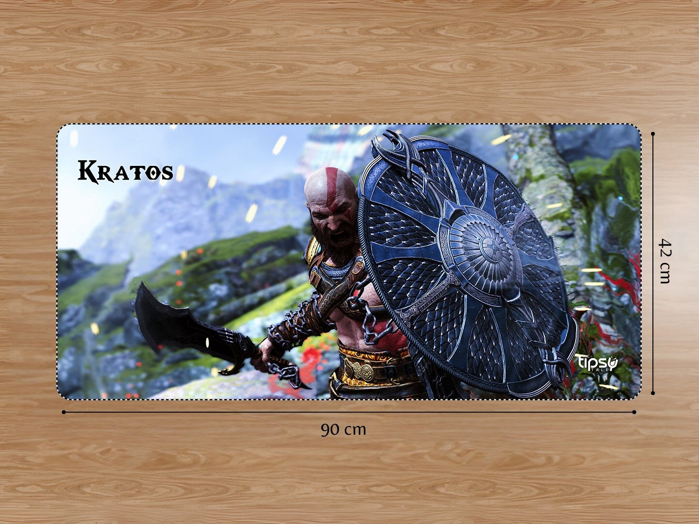 "KRATOS - GOD OF WAR " Gaming Mousepad Elevate Your Gaming Experience
