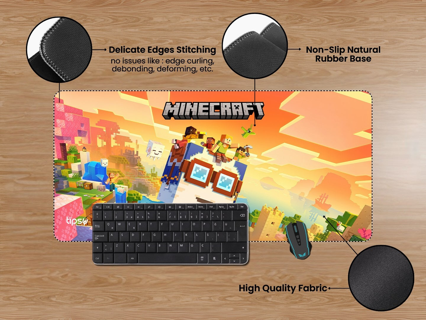 "MINECRAFT - CHASE THE SKIES " Gaming Mousepad Elevate Your Gaming Experience