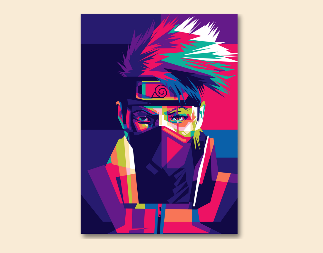 "NARUTO - ILLUSTATION ART WORK" -Shiny & Sturdy Metallic Poster Art That Pops & Sticks
