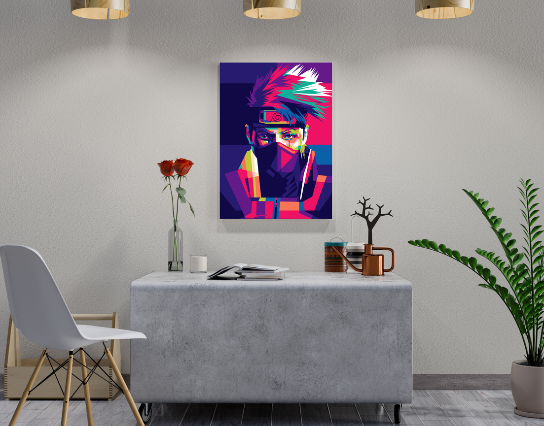 "NARUTO - ILLUSTATION ART WORK" -Shiny & Sturdy Metallic Poster Art That Pops & Sticks