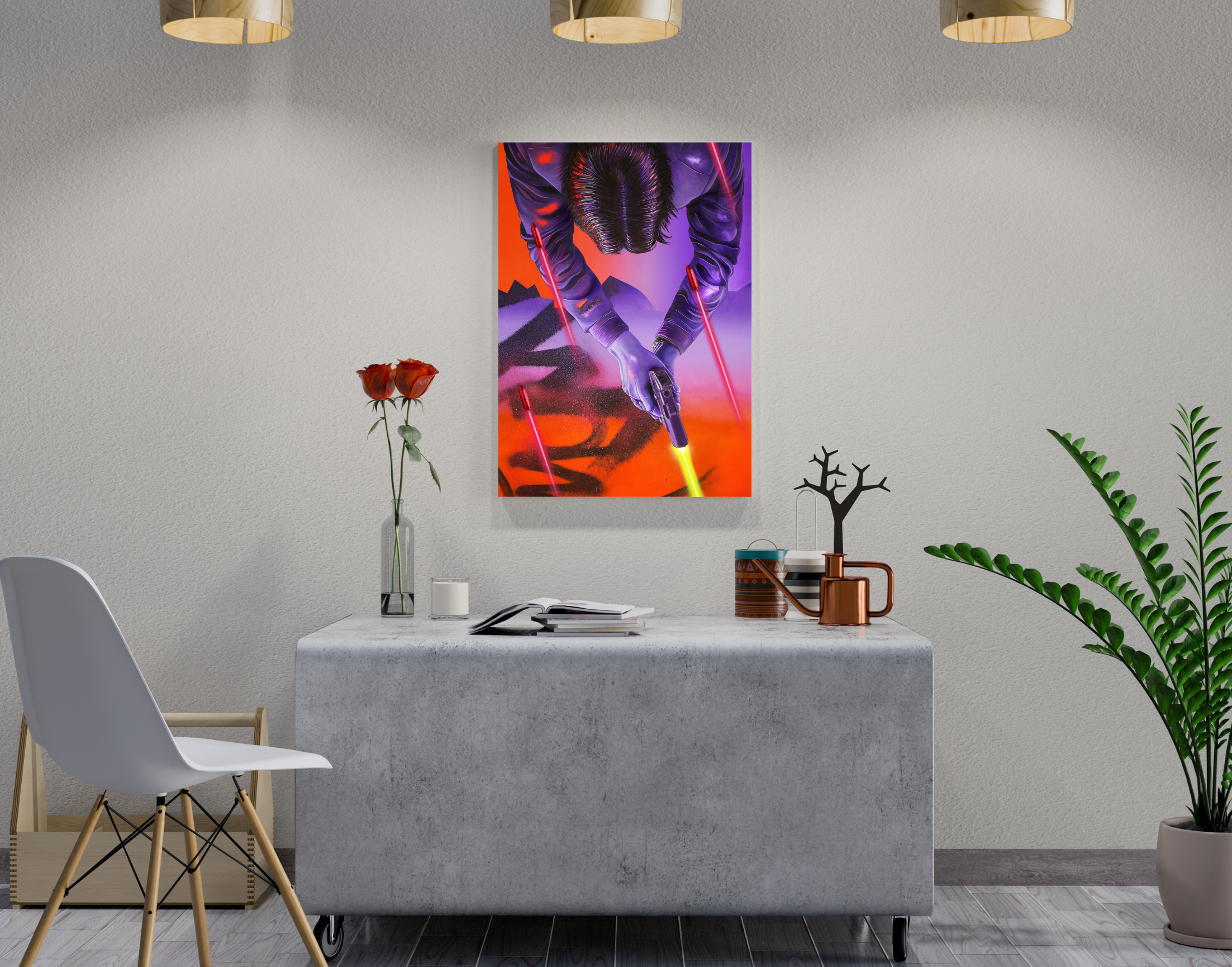 "JOHN WICK:FAN MADE"- Shiny & Sturdy Metallic Poster Art That Pops & Sticks (Literally!)