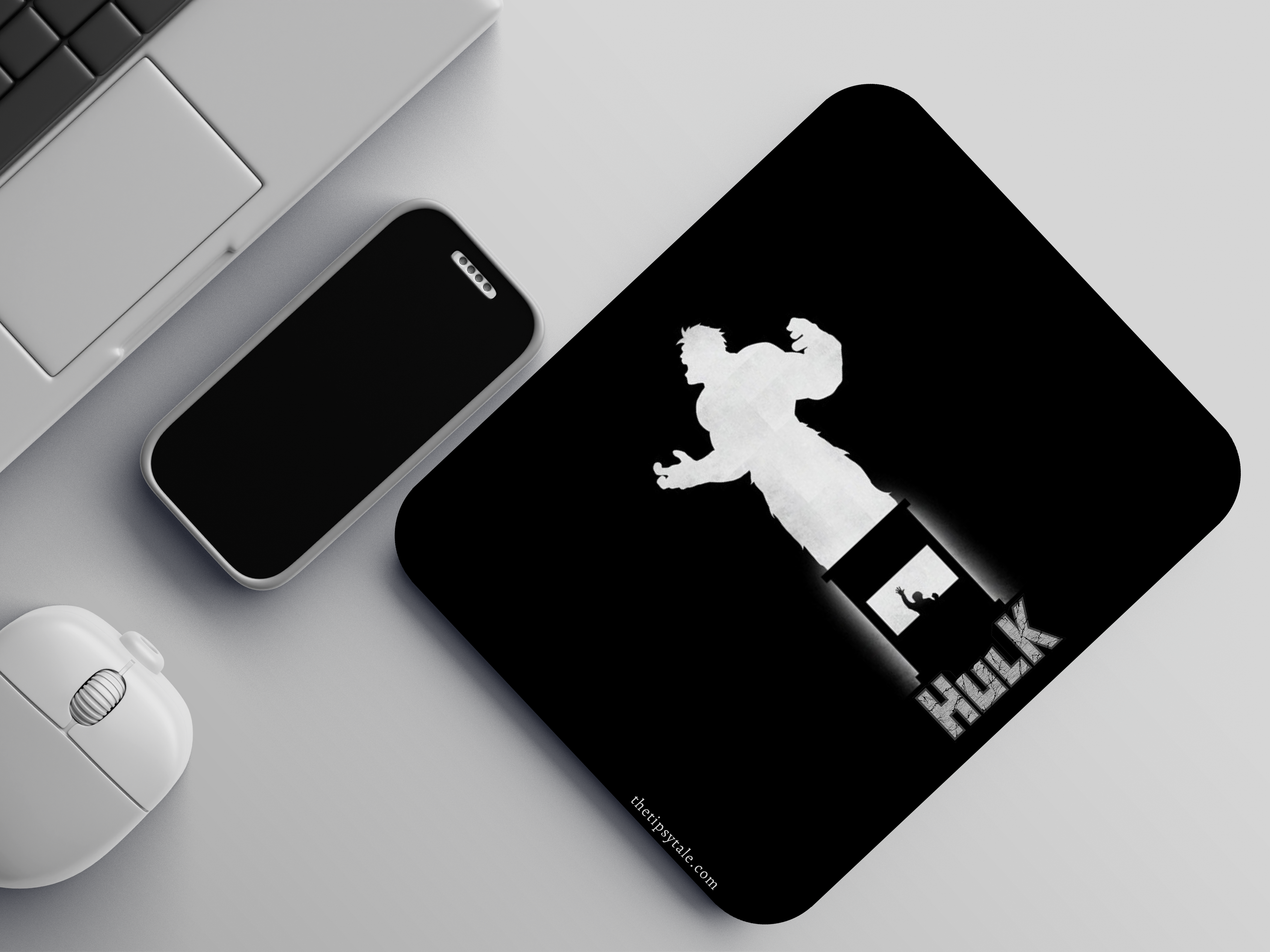 "BRUCE BANNER TO HULK: MOVIE" Mousepad Enhance Your Workspace with Style