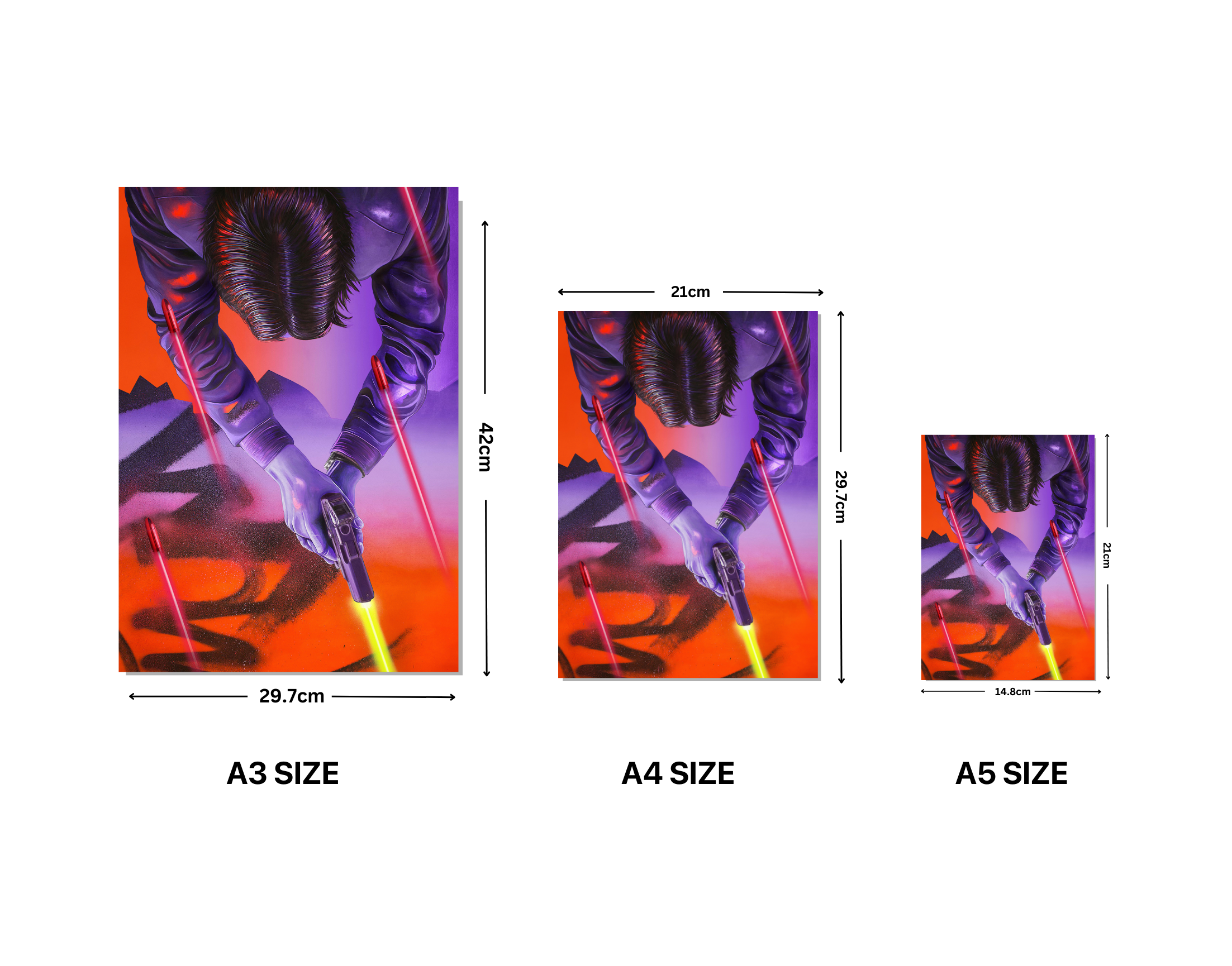 "JOHN WICK:FAN MADE"- Shiny & Sturdy Metallic Poster Art That Pops & Sticks (Literally!)