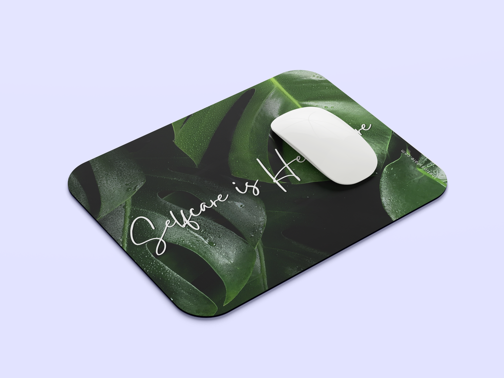 "SELFCARE IS HEALTH CARE" Mousepad Enhance Your Workspace with Style