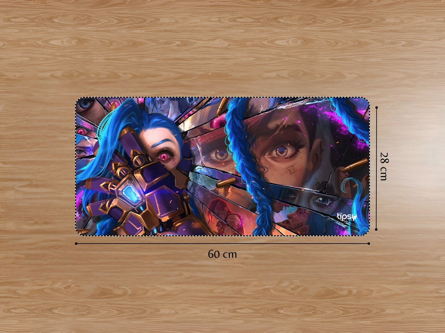 "JINX ARCANE - DILLUSION" Gaming Mousepad Elevate Your Gaming Experience