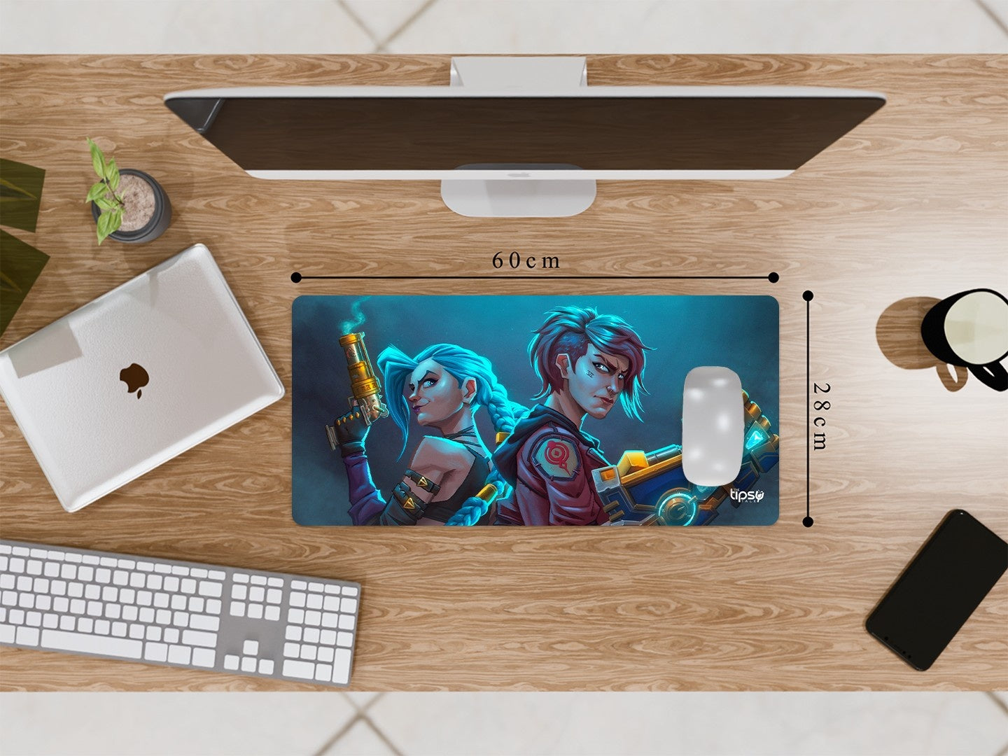 "JINX VI COMBO - FAN ART" Gaming Mousepad Elevate Your Gaming Experience