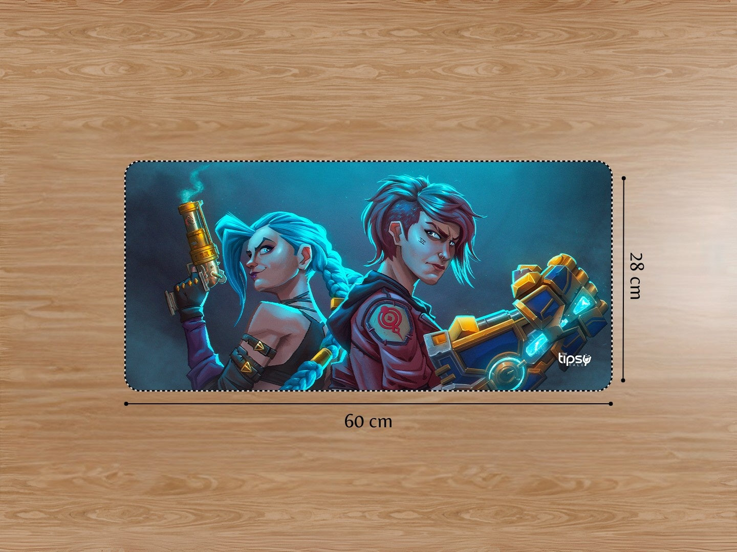 "JINX VI COMBO - FAN ART" Gaming Mousepad Elevate Your Gaming Experience