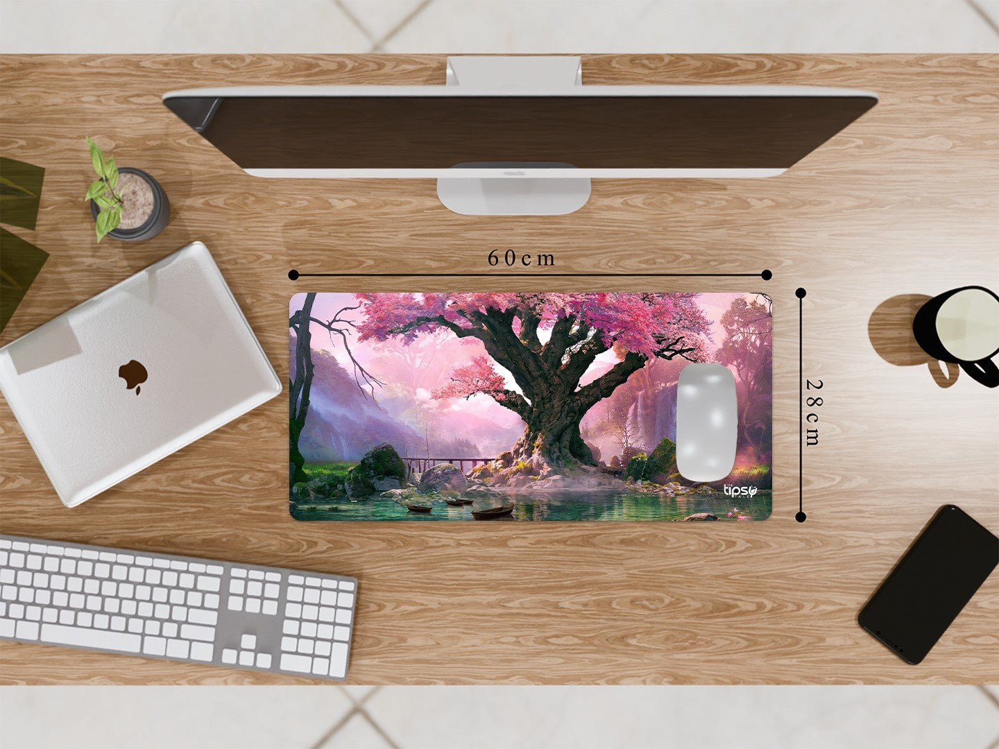 "SURREAL CHERRY" Gaming Mousepad Elevate Your Gaming Experience