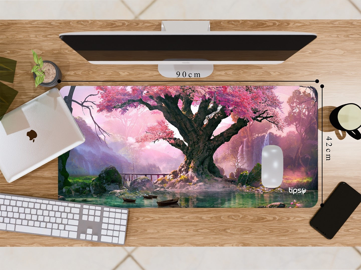 "SURREAL CHERRY" Gaming Mousepad Elevate Your Gaming Experience