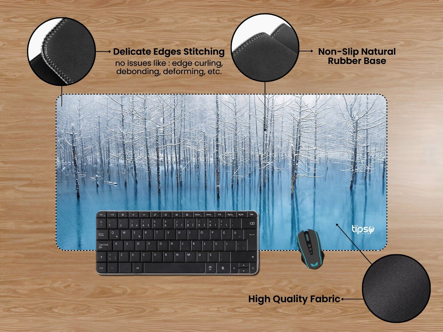 "FREEZED TREES" Gaming Mousepad Elevate Your Gaming Experience
