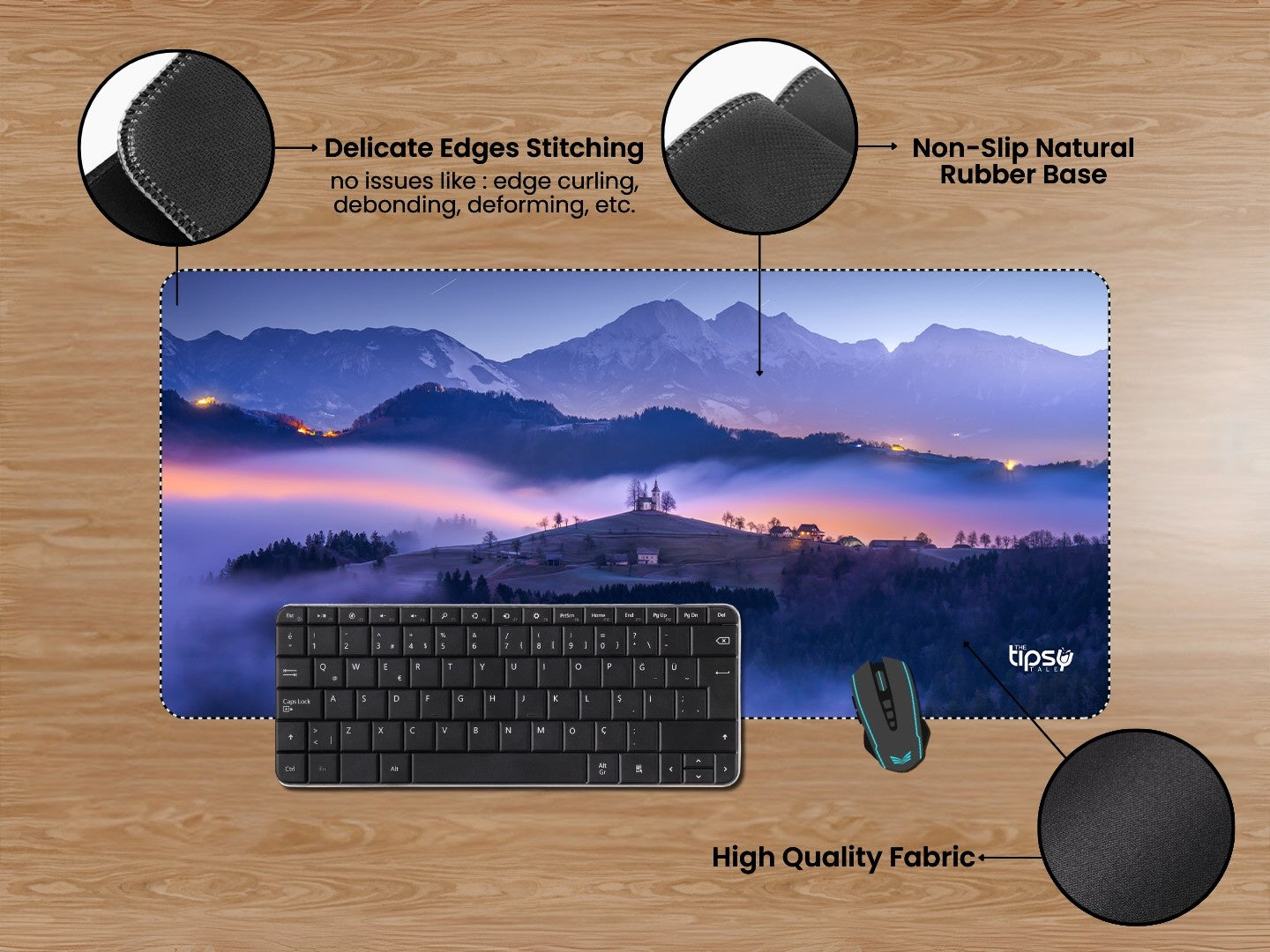 "SOLVENIA HILLTOP" Gaming Mousepad Elevate Your Gaming Experience