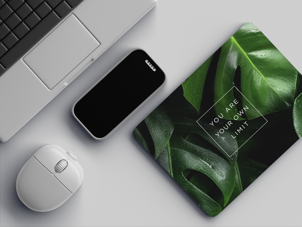 "YOU ARE YOUR OWN LIMIT" Mousepad Enhance Your Workspace with Style