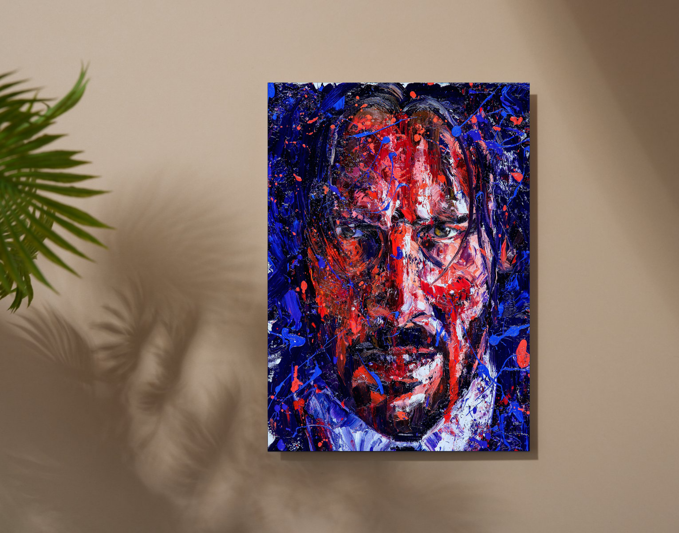 "JOHN WICK - ARTISTIC WORK-FAN MADE"- Shiny & Sturdy Metallic Poster Art That Pops & Sticks (Literally!)