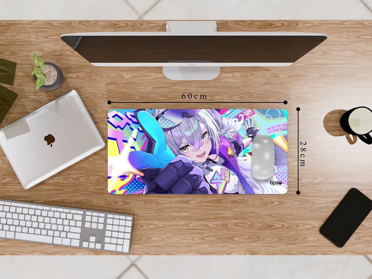 "SILVER WOLF" Gaming Mousepad Elevate Your Gaming Experience