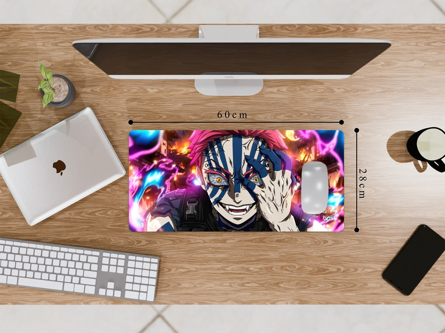 "AKAZA INTENSE DEMON" Gaming Mousepad Elevate Your Gaming Experience