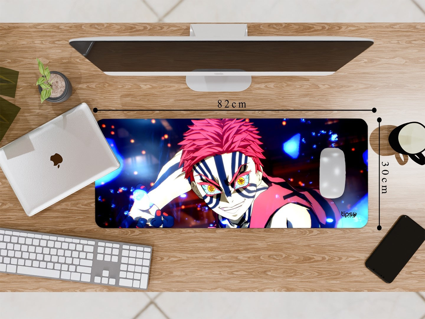 "AKAZA DEMON SLAYER" Gaming Mousepad Elevate Your Gaming Experience