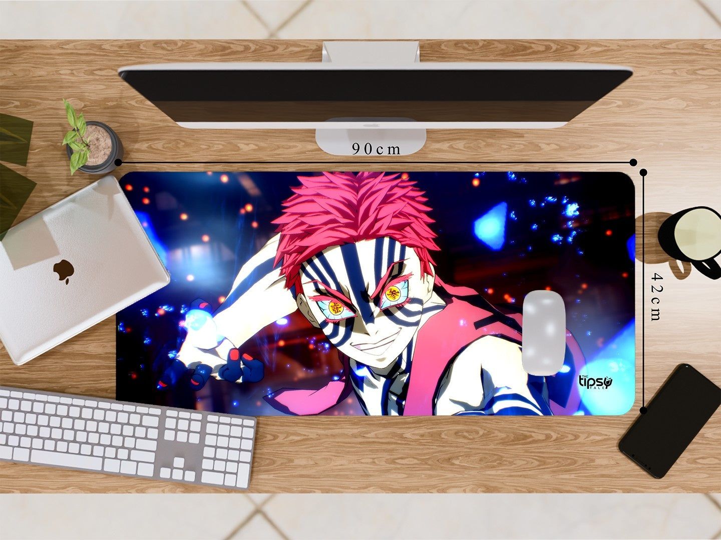 "AKAZA DEMON SLAYER" Gaming Mousepad Elevate Your Gaming Experience