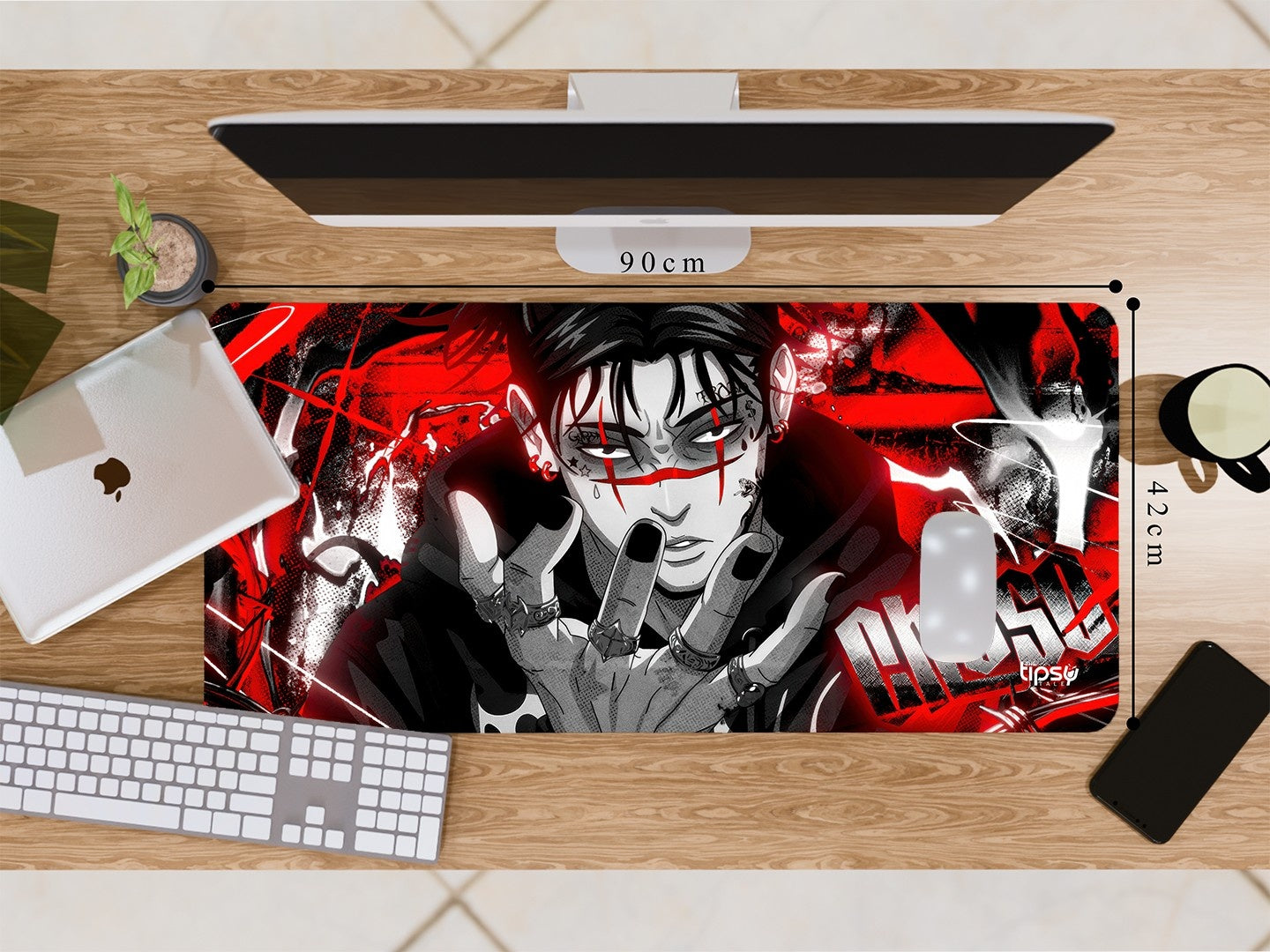 "CHOSO RED" Gaming Mousepad Elevate Your Gaming Experience