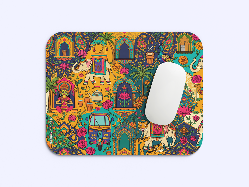 "INDIAN TRADITIONAL PATTERN" Mousepad Enhance Your Workspace with Style