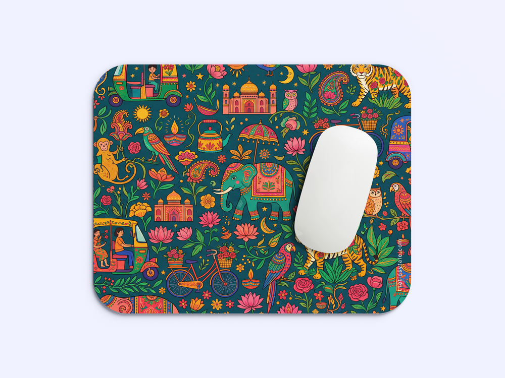 "INDIAN CHUMBAK PATTERN" Mousepad Enhance Your Workspace with Style