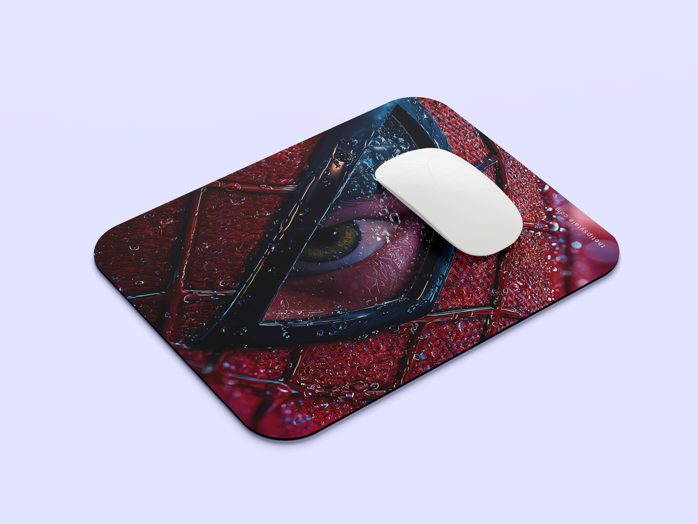 "SPIDERMAN EYE SHOT - CLOSEUP" Mousepad Enhance Your Workspace with Style