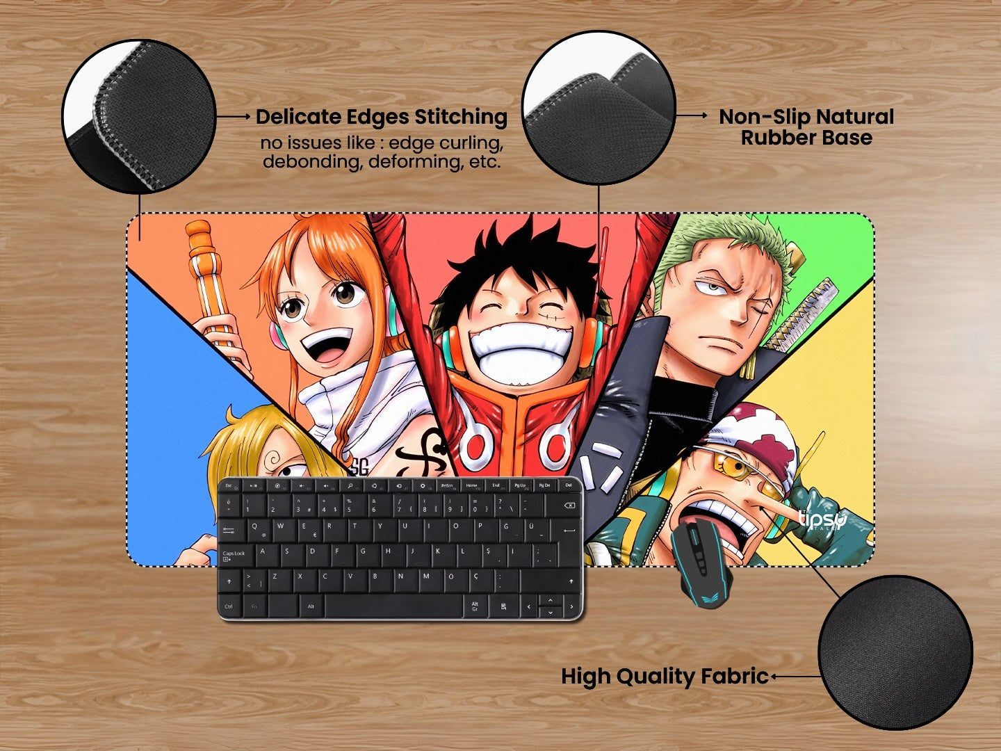 "ONE PIECE EGG HEAD" Gaming Mousepad Elevate Your Gaming Experience