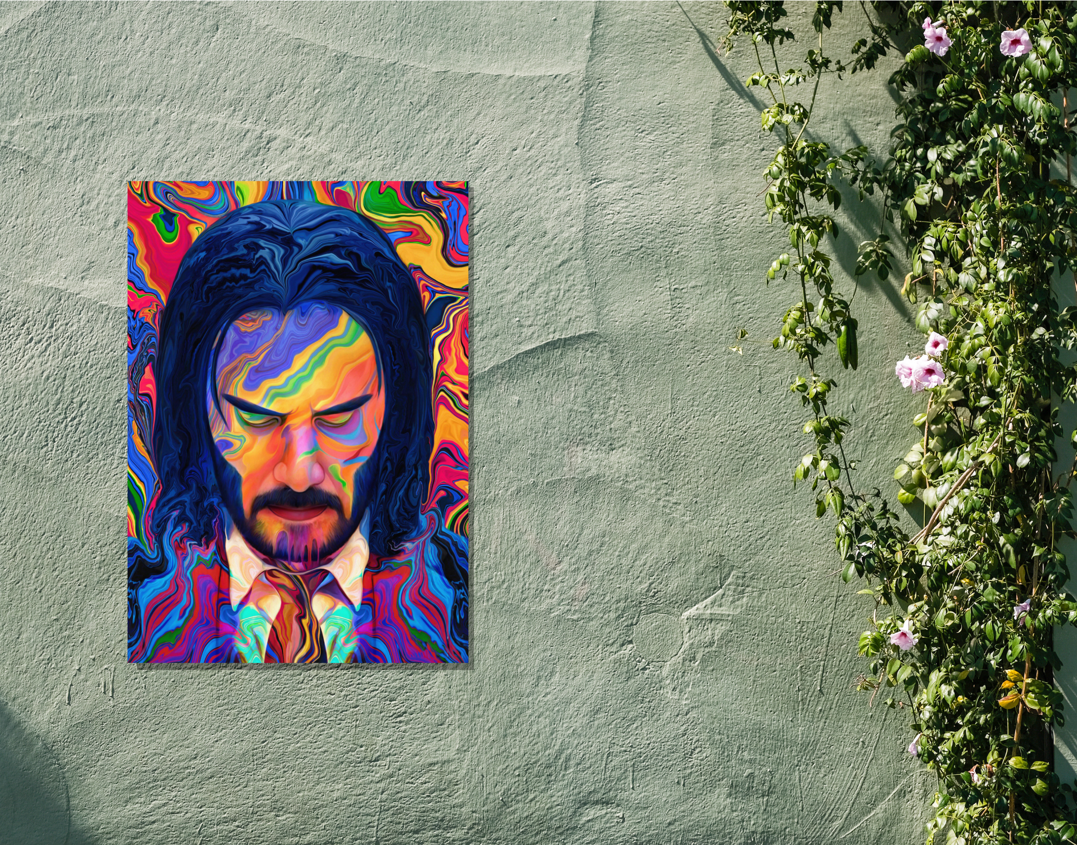 "VIBRANT WICK :FAN VERSION"- Shiny & Sturdy Metallic Poster Art That Pops & Sticks (Literally!)