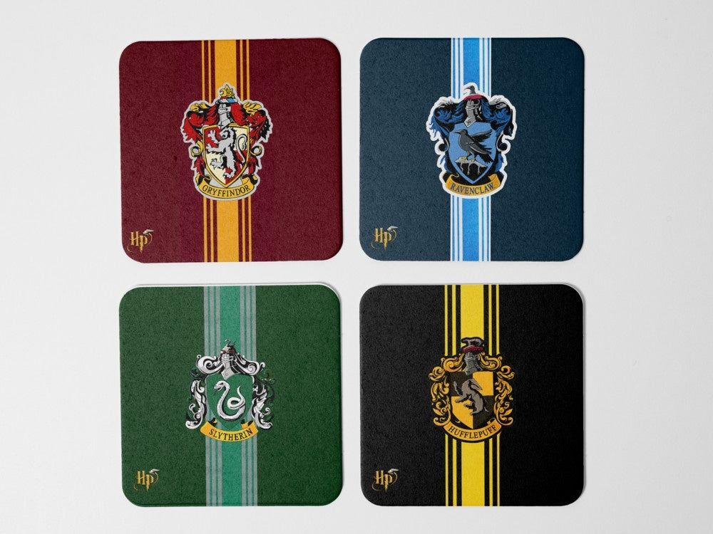 "HARRY POTTER ALL CLANS" Coaster Set of 4