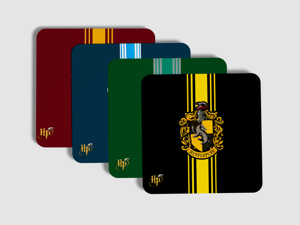 "HARRY POTTER ALL CLANS" Coaster Set of 4