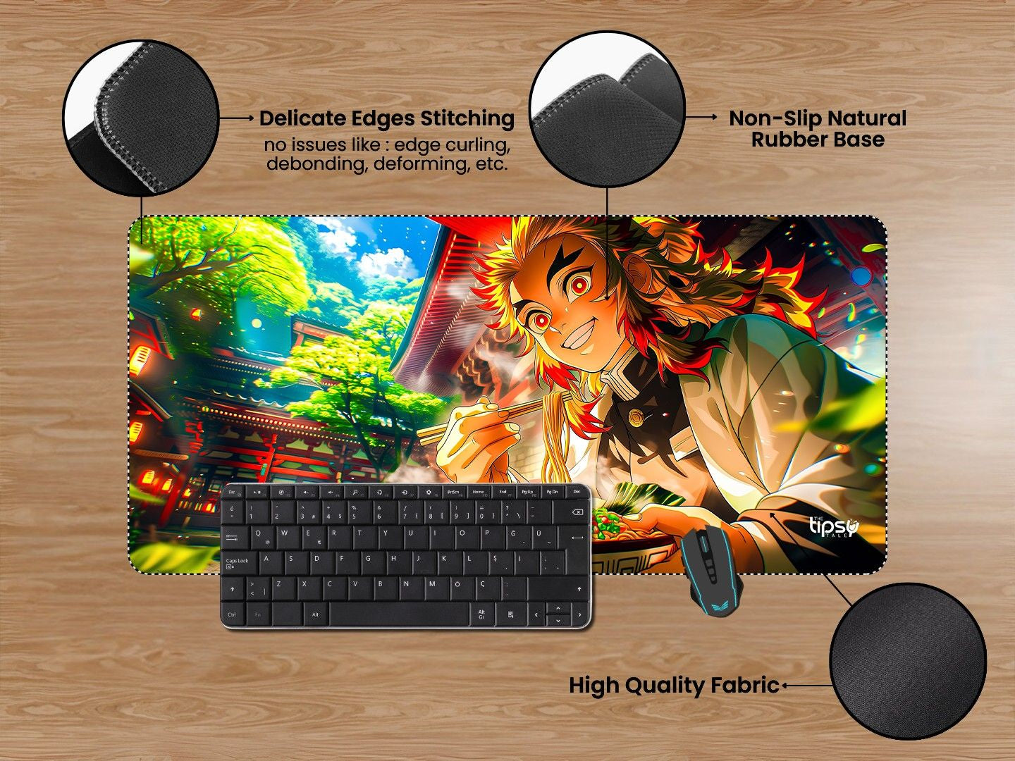 "KYOJURO RENGOKU - VACATION" Gaming Mousepad Elevate Your Gaming Experience