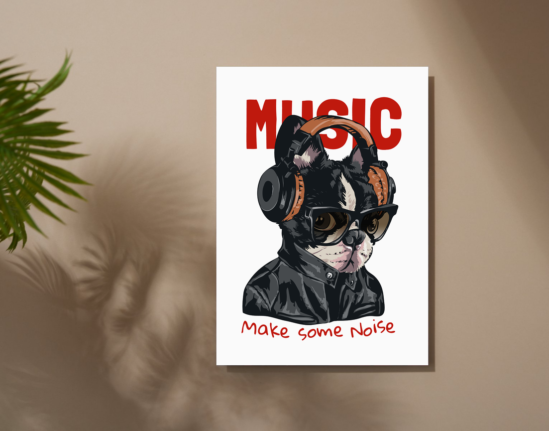"MAKE SOME NOISE" -Shiny & Sturdy Metallic Poster Art That Pops & Sticks
