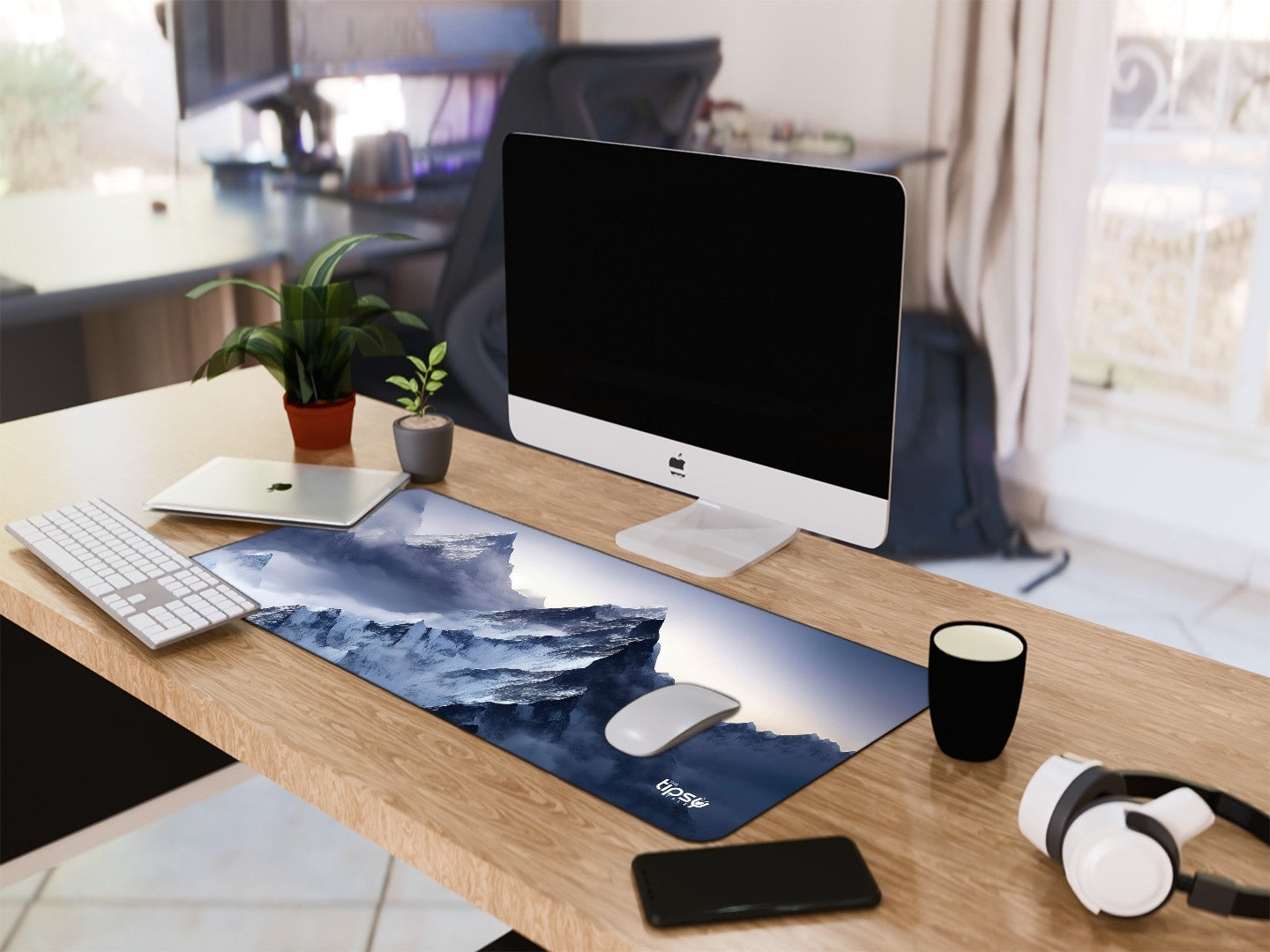 "SNOWY MOUNTAINS" Gaming Mousepad Elevate Your Gaming Experience