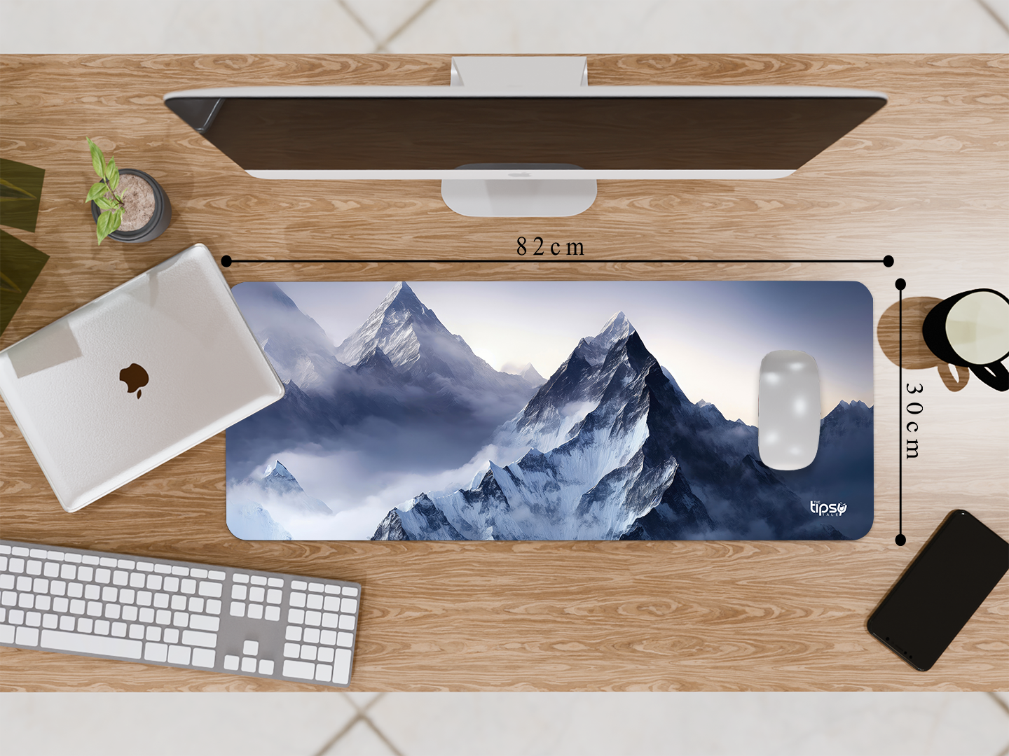 "SNOWY MOUNTAINS" Gaming Mousepad Elevate Your Gaming Experience
