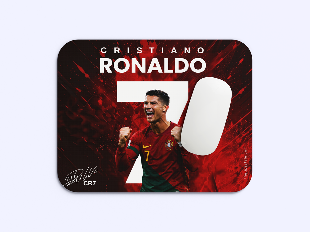 "ONE AND ONLY RONALDO- CR7" Mousepad Enhance Your Workspace with Style