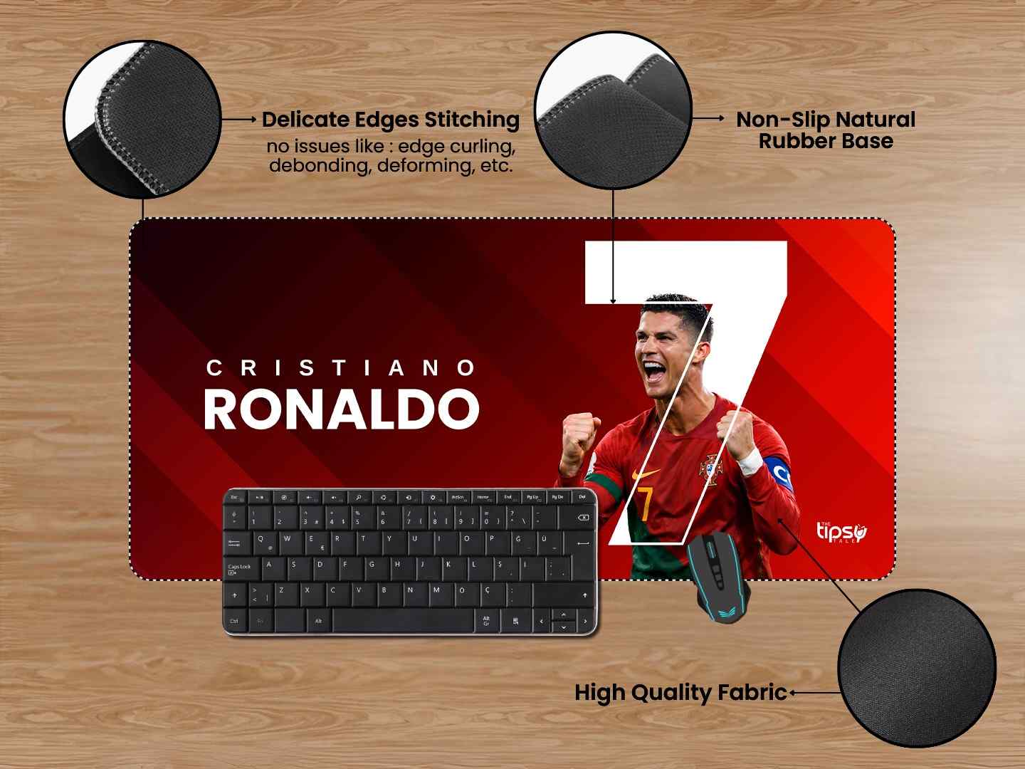 "CR - CRISTIANO RONALDO THE OG" Gaming Mousepad Elevate Your Gaming Experience