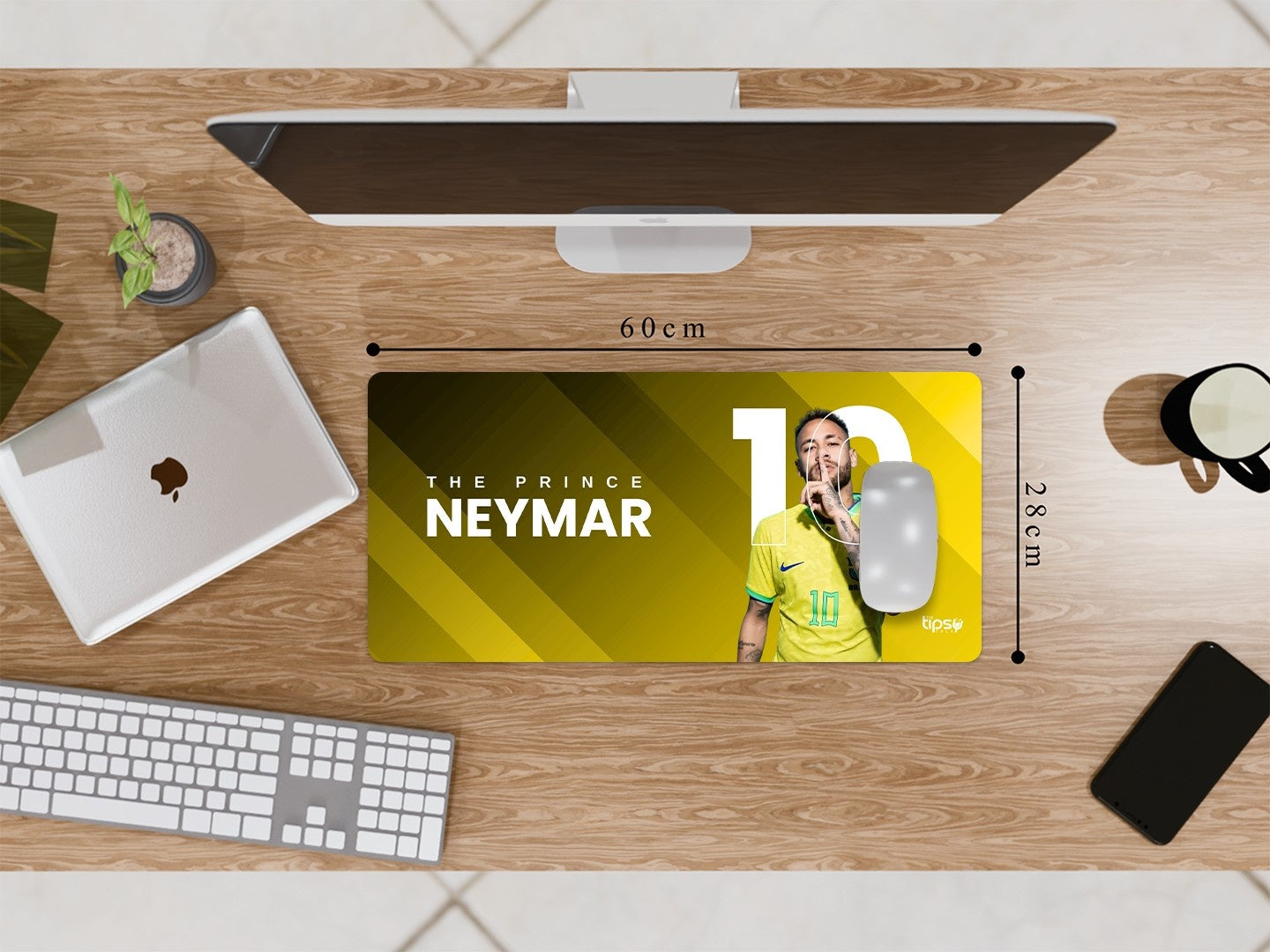 "BRAZIL'S PRINCE - NEYMAR" Gaming Mousepad Elevate Your Gaming Experience