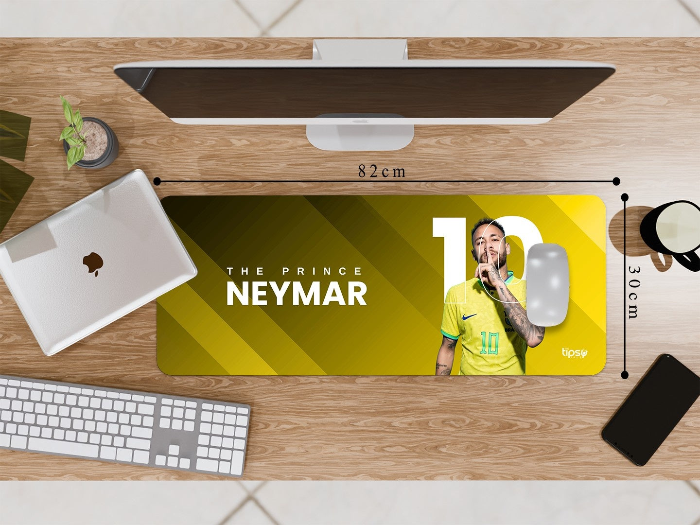 "BRAZIL'S PRINCE - NEYMAR" Gaming Mousepad Elevate Your Gaming Experience