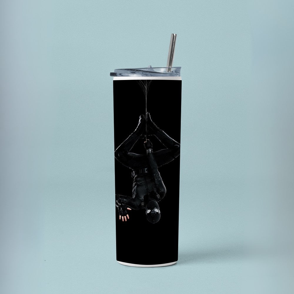 "SPIDER MAN- BLACK SUIT" Tumbler with Metal Straw