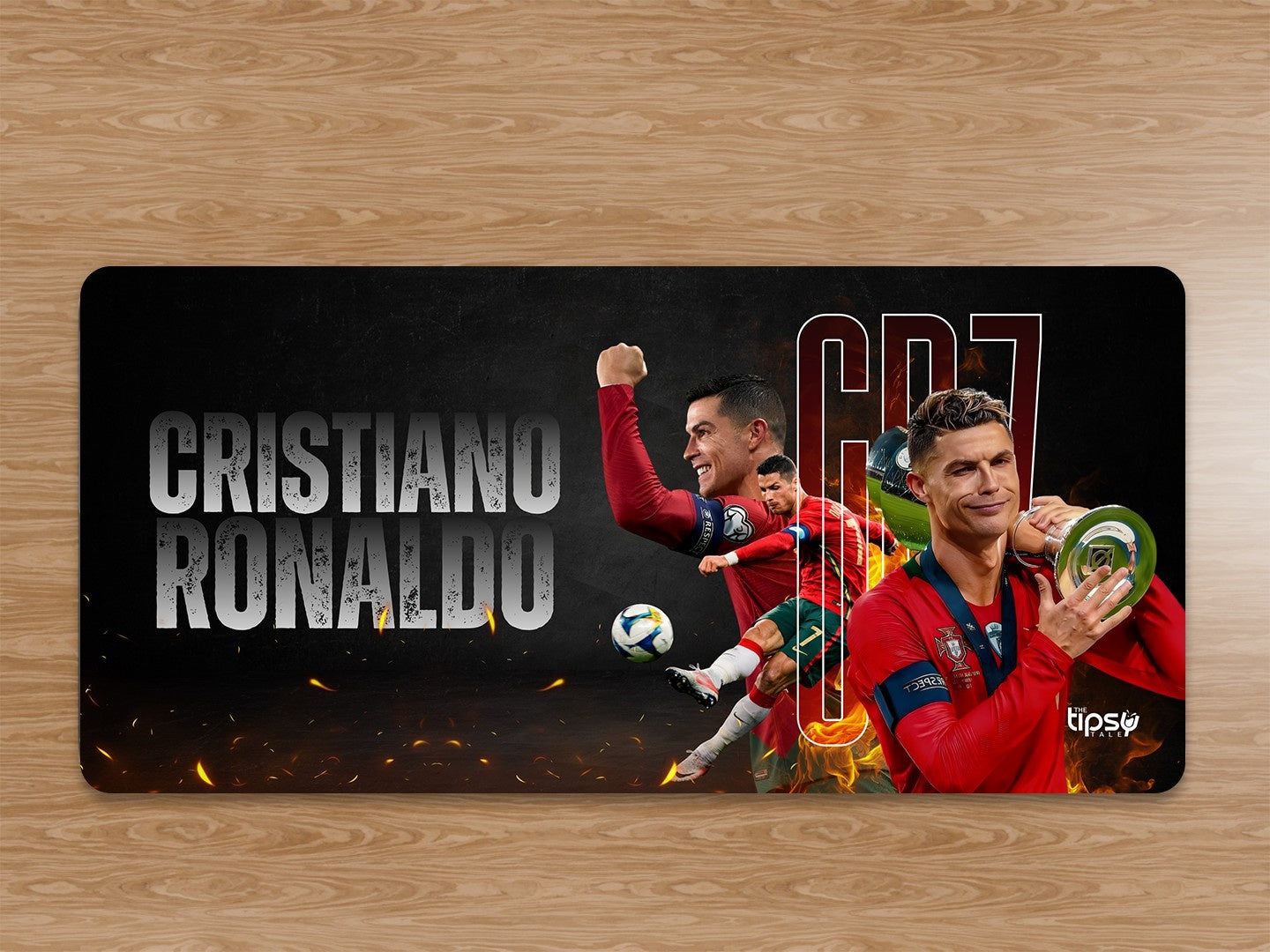 "CR7 - INFINITE AURA" Gaming Mousepad Elevate Your Gaming Experience